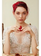 Bridal Wedding Veil Headdress Mesh Lace Head Hat