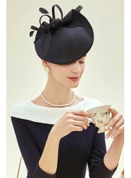 Charming tea party hat with wide brim