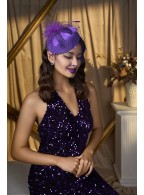 Headdress hat veil feather headdress derby hat