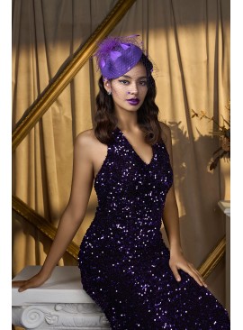 Headdress hat veil feather headdress derby hat