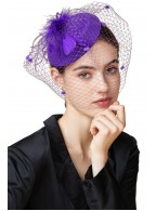 Headdress hat veil feather headdress derby hat