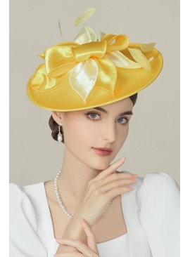 Headdress tea party wide brim headdress hat