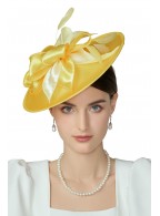 Headdress tea party wide brim headdress hat