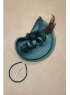 Peacock Feather Tea Party Headdress Hat