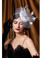 Solid Feather Derby Fascinator Hat