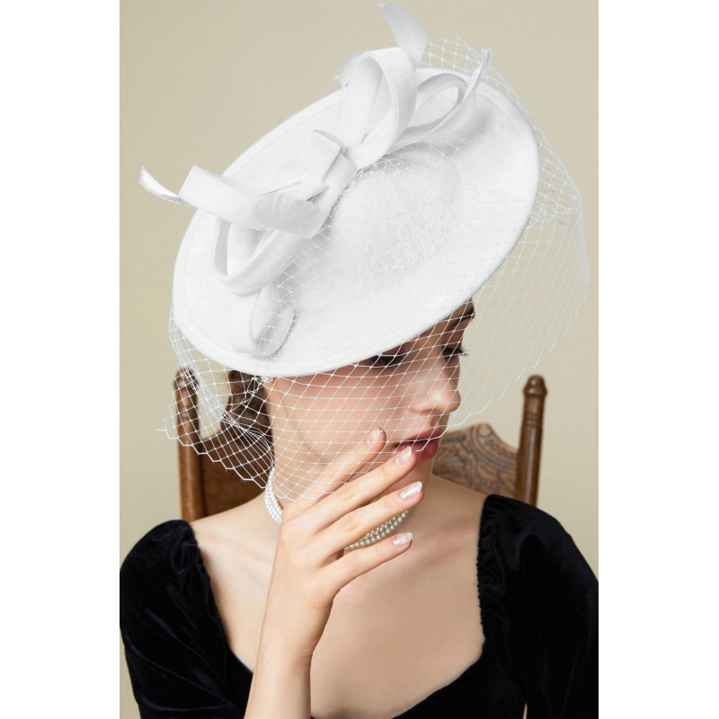 Tea Party Headdress Decoration Solid Color Party Big Hat