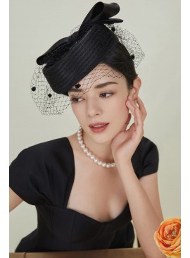 Tea Party Veil Head Decorated Hat