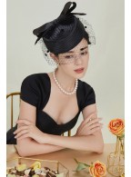 Tea Party Veil Head Decorated Hat