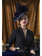 Women's Tea Party Headdress Feather Church Hat