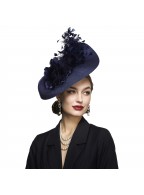 Women's Tea Party Headdress Feather Church Hat