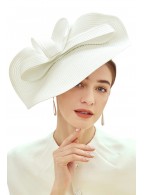 Women's headwear straw box hat suitable for cocktail wedding
